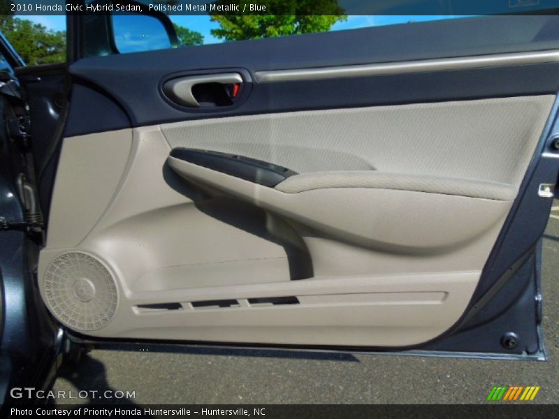 Polished Metal Metallic / Blue 2010 Honda Civic Hybrid Sedan
