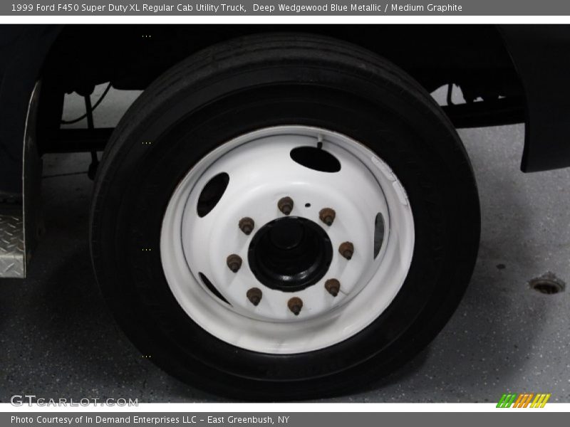 Deep Wedgewood Blue Metallic / Medium Graphite 1999 Ford F450 Super Duty XL Regular Cab Utility Truck