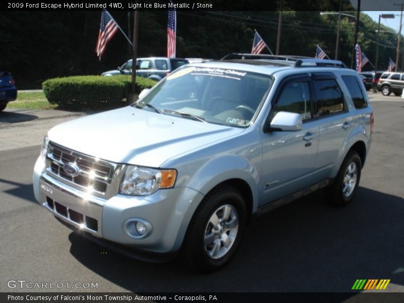 Light Ice Blue Metallic / Stone 2009 Ford Escape Hybrid Limited 4WD