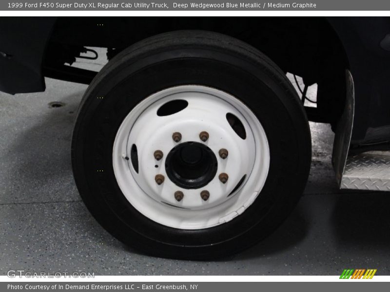 Deep Wedgewood Blue Metallic / Medium Graphite 1999 Ford F450 Super Duty XL Regular Cab Utility Truck