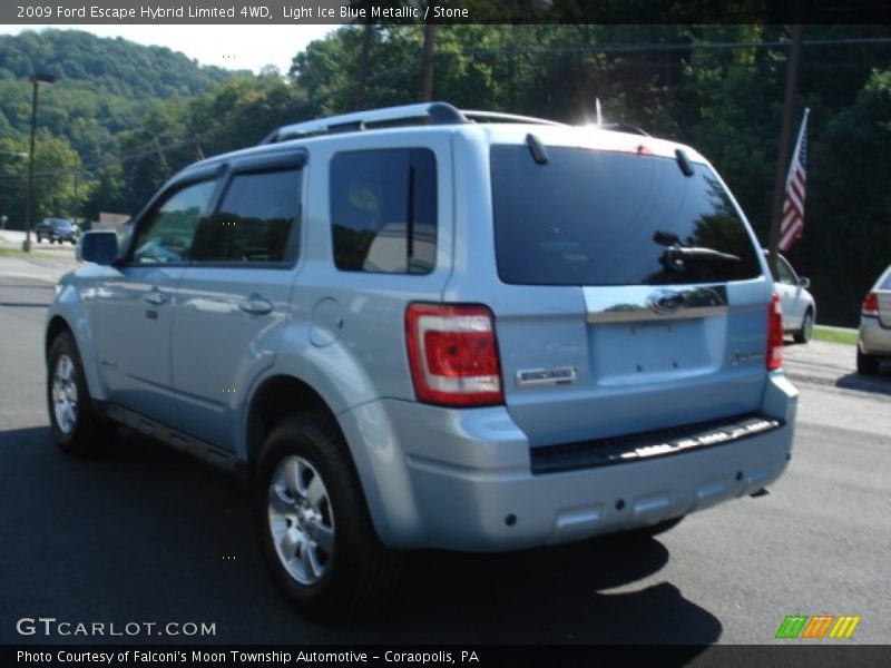 Light Ice Blue Metallic / Stone 2009 Ford Escape Hybrid Limited 4WD