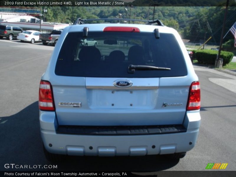 Light Ice Blue Metallic / Stone 2009 Ford Escape Hybrid Limited 4WD