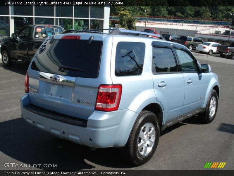 Light Ice Blue Metallic / Stone 2009 Ford Escape Hybrid Limited 4WD