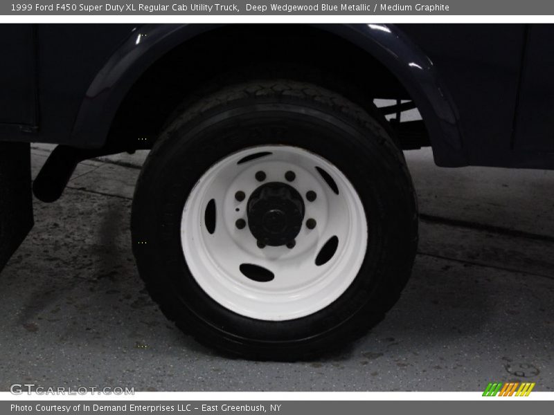 Deep Wedgewood Blue Metallic / Medium Graphite 1999 Ford F450 Super Duty XL Regular Cab Utility Truck