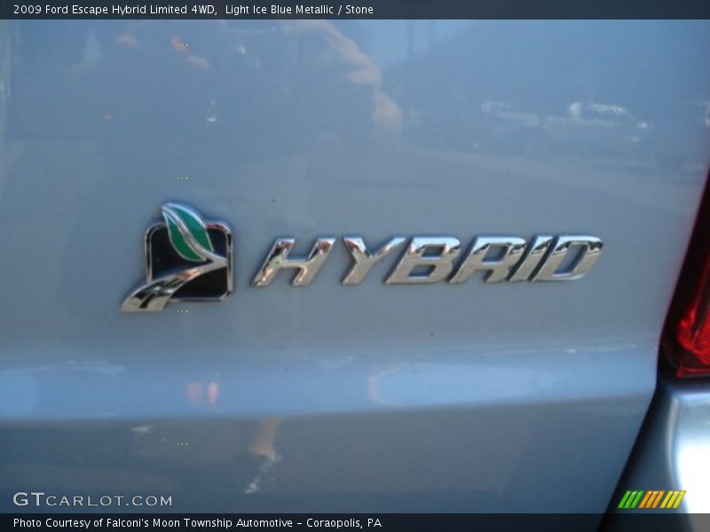 Light Ice Blue Metallic / Stone 2009 Ford Escape Hybrid Limited 4WD