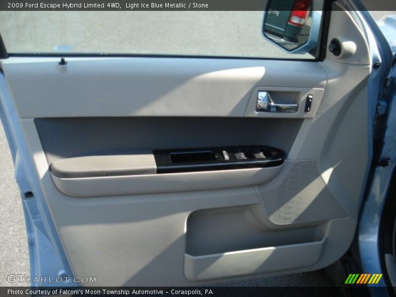 Light Ice Blue Metallic / Stone 2009 Ford Escape Hybrid Limited 4WD