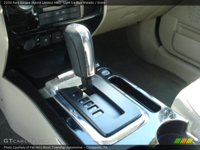 Light Ice Blue Metallic / Stone 2009 Ford Escape Hybrid Limited 4WD