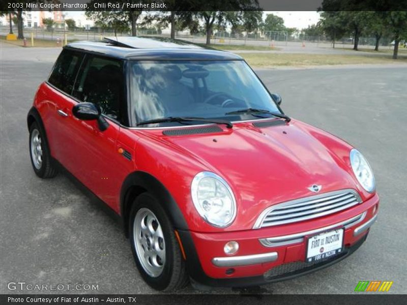 Chili Red / Panther Black 2003 Mini Cooper Hardtop