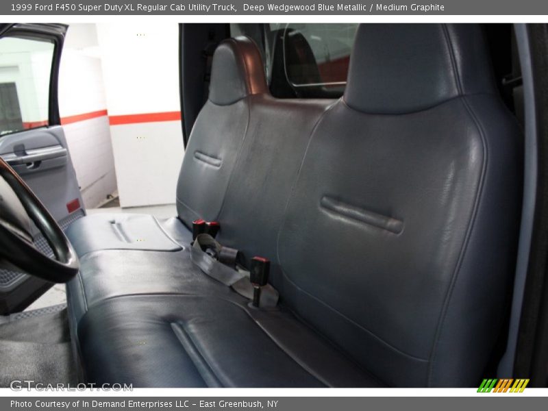 Deep Wedgewood Blue Metallic / Medium Graphite 1999 Ford F450 Super Duty XL Regular Cab Utility Truck