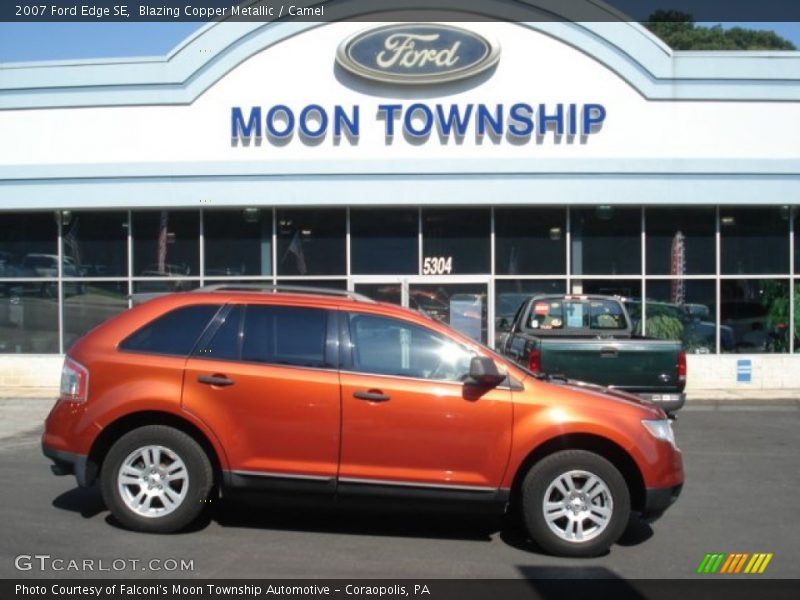 Blazing Copper Metallic / Camel 2007 Ford Edge SE