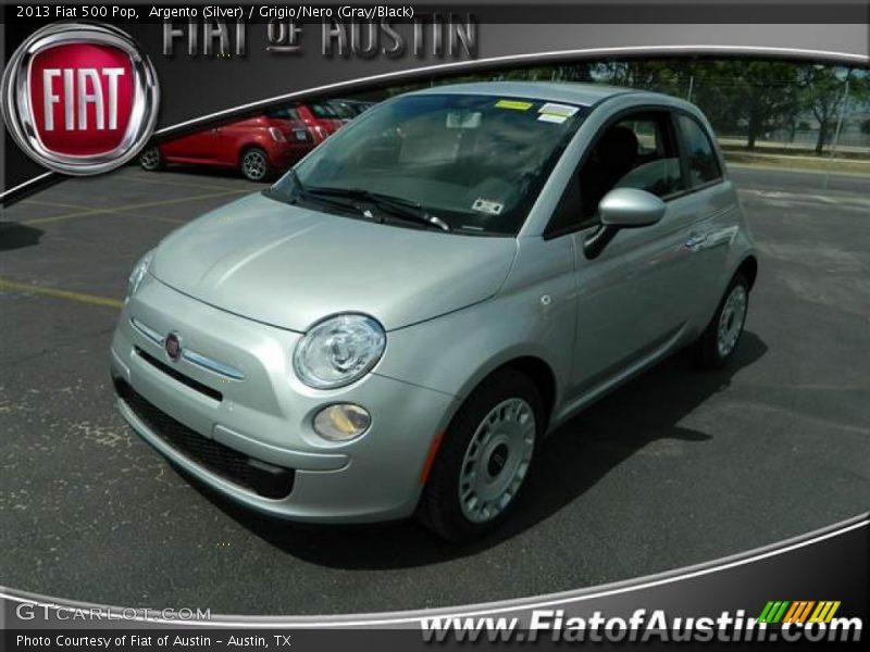 Argento (Silver) / Grigio/Nero (Gray/Black) 2013 Fiat 500 Pop