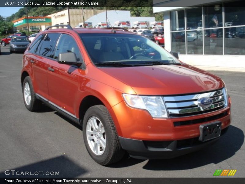 Blazing Copper Metallic / Camel 2007 Ford Edge SE