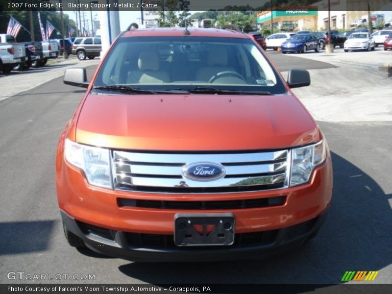 Blazing Copper Metallic / Camel 2007 Ford Edge SE