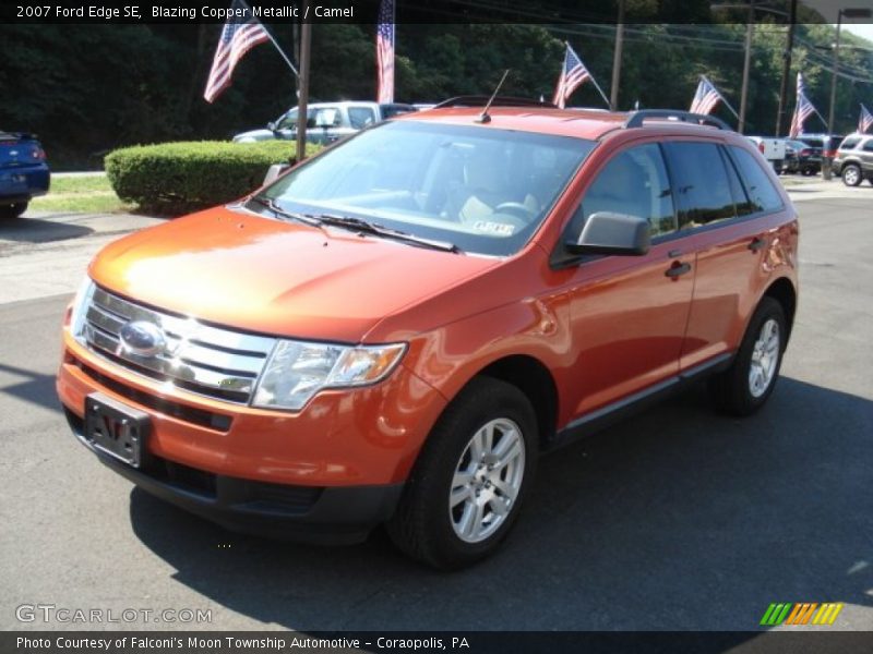Blazing Copper Metallic / Camel 2007 Ford Edge SE