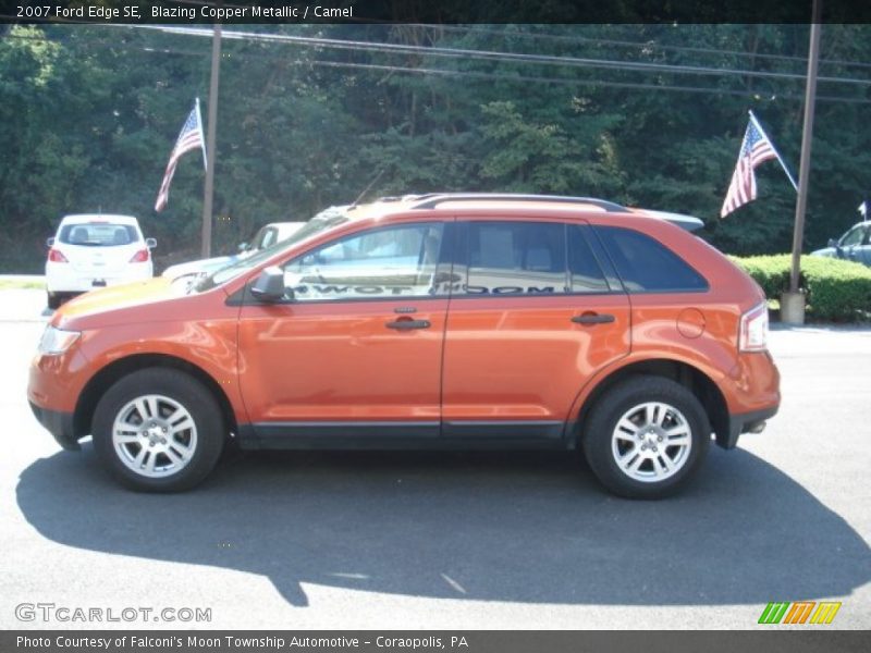 Blazing Copper Metallic / Camel 2007 Ford Edge SE