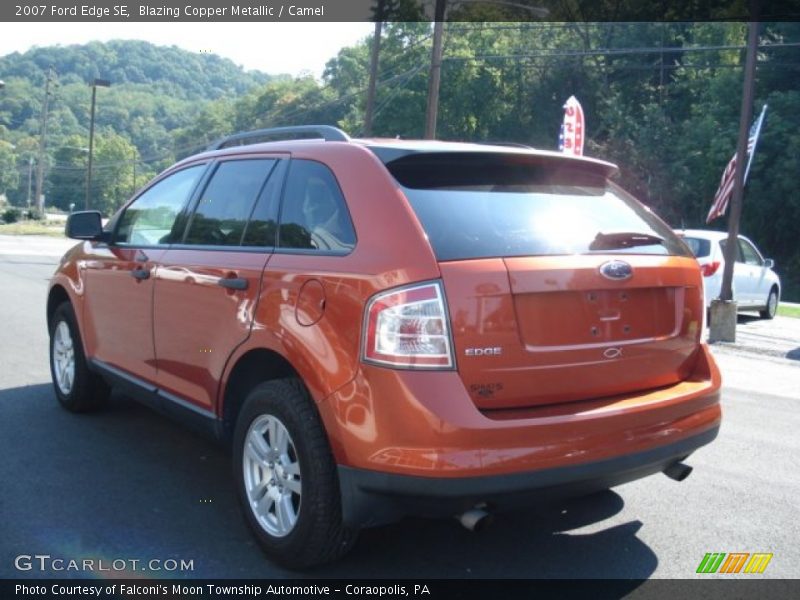 Blazing Copper Metallic / Camel 2007 Ford Edge SE