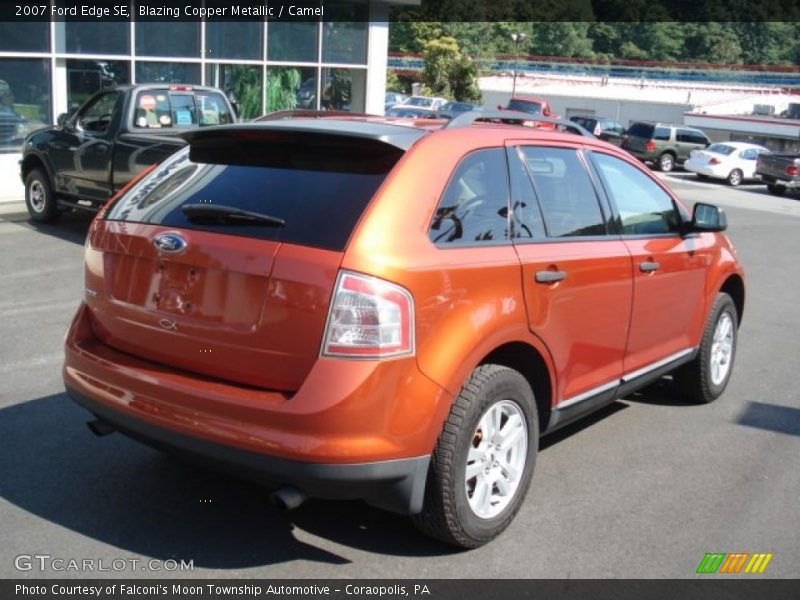 Blazing Copper Metallic / Camel 2007 Ford Edge SE