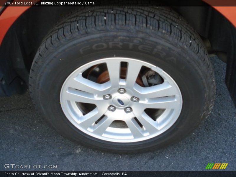 Blazing Copper Metallic / Camel 2007 Ford Edge SE