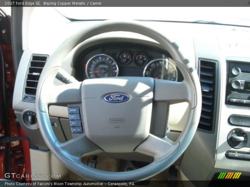Blazing Copper Metallic / Camel 2007 Ford Edge SE