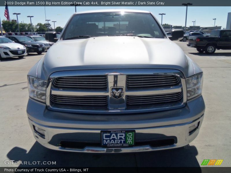 Bright Silver Metallic / Dark Slate Gray 2009 Dodge Ram 1500 Big Horn Edition Crew Cab 4x4