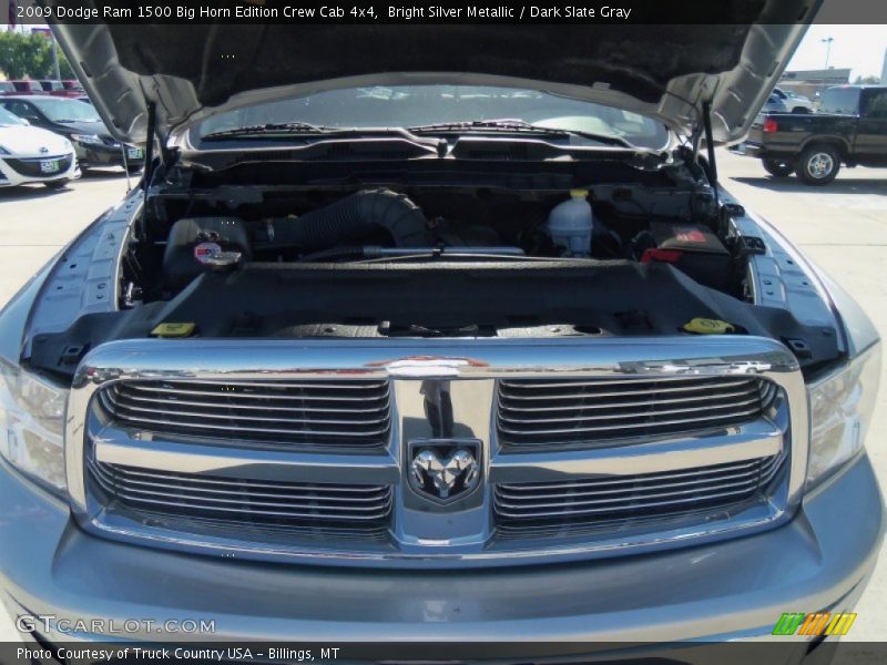 Bright Silver Metallic / Dark Slate Gray 2009 Dodge Ram 1500 Big Horn Edition Crew Cab 4x4