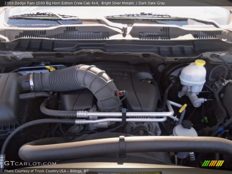 Bright Silver Metallic / Dark Slate Gray 2009 Dodge Ram 1500 Big Horn Edition Crew Cab 4x4