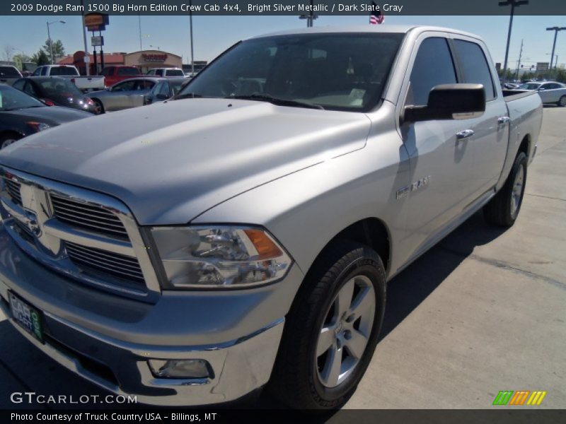 Bright Silver Metallic / Dark Slate Gray 2009 Dodge Ram 1500 Big Horn Edition Crew Cab 4x4