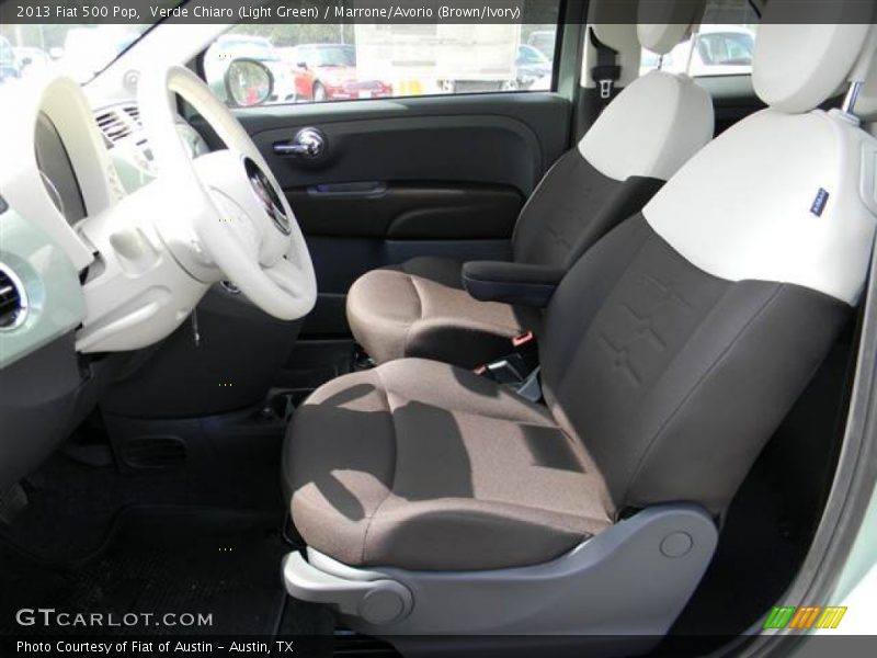 Front Seat of 2013 500 Pop
