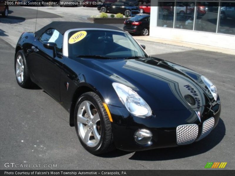 Mysterious Black / Ebony 2006 Pontiac Solstice Roadster
