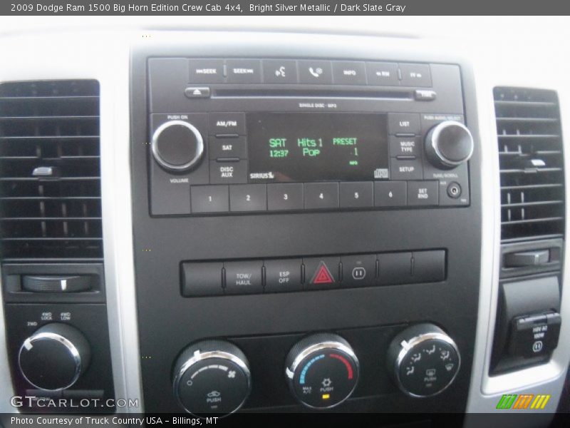 Bright Silver Metallic / Dark Slate Gray 2009 Dodge Ram 1500 Big Horn Edition Crew Cab 4x4