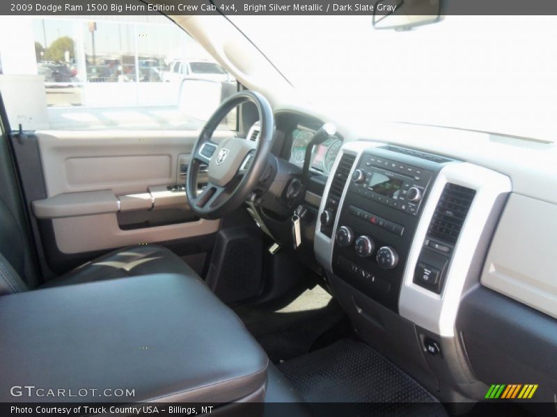 Bright Silver Metallic / Dark Slate Gray 2009 Dodge Ram 1500 Big Horn Edition Crew Cab 4x4