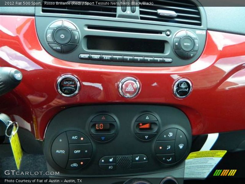 Rosso Brillante (Red) / Sport Tessuto Nero/Nero (Black/Black) 2012 Fiat 500 Sport