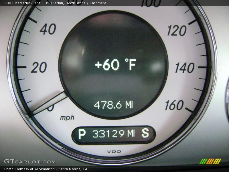 Arctic White / Cashmere 2007 Mercedes-Benz E 350 Sedan