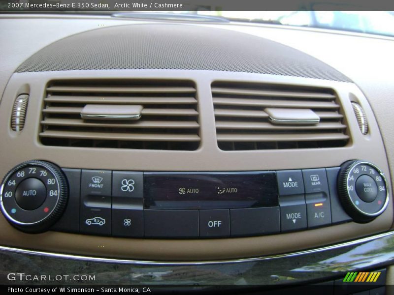 Arctic White / Cashmere 2007 Mercedes-Benz E 350 Sedan