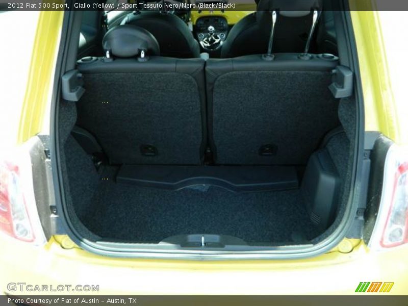 Giallo (Yellow) / Sport Tessuto Nero/Nero (Black/Black) 2012 Fiat 500 Sport
