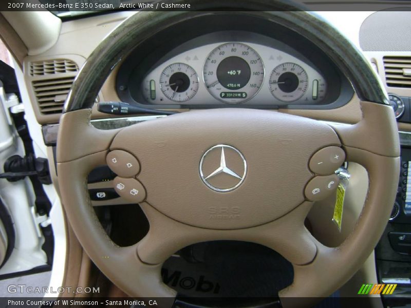 Arctic White / Cashmere 2007 Mercedes-Benz E 350 Sedan