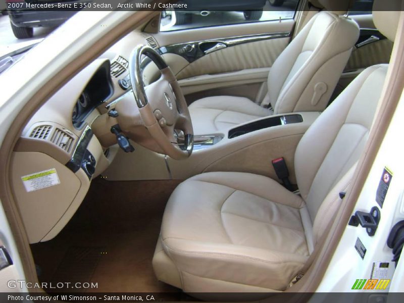 Arctic White / Cashmere 2007 Mercedes-Benz E 350 Sedan
