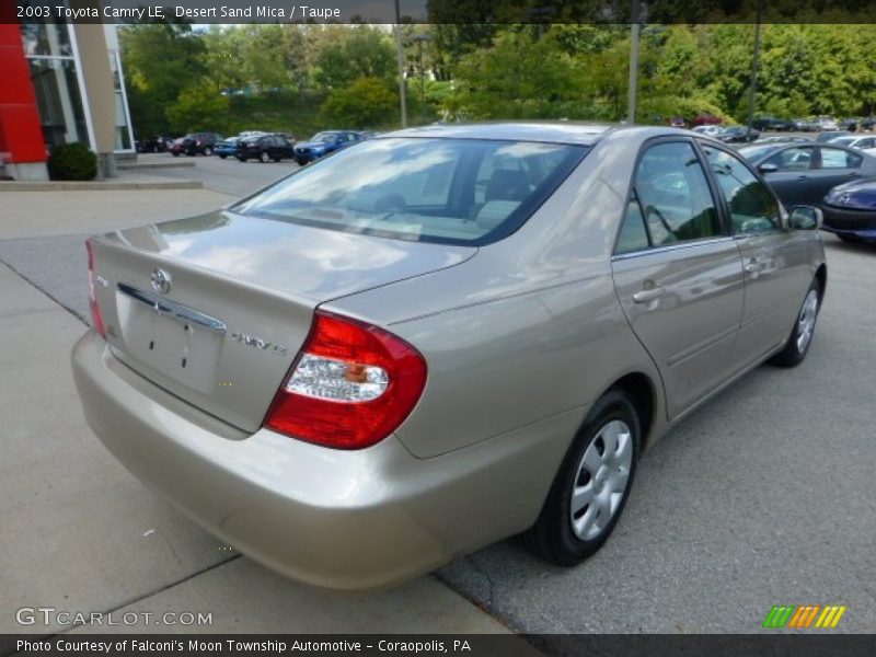 Desert Sand Mica / Taupe 2003 Toyota Camry LE