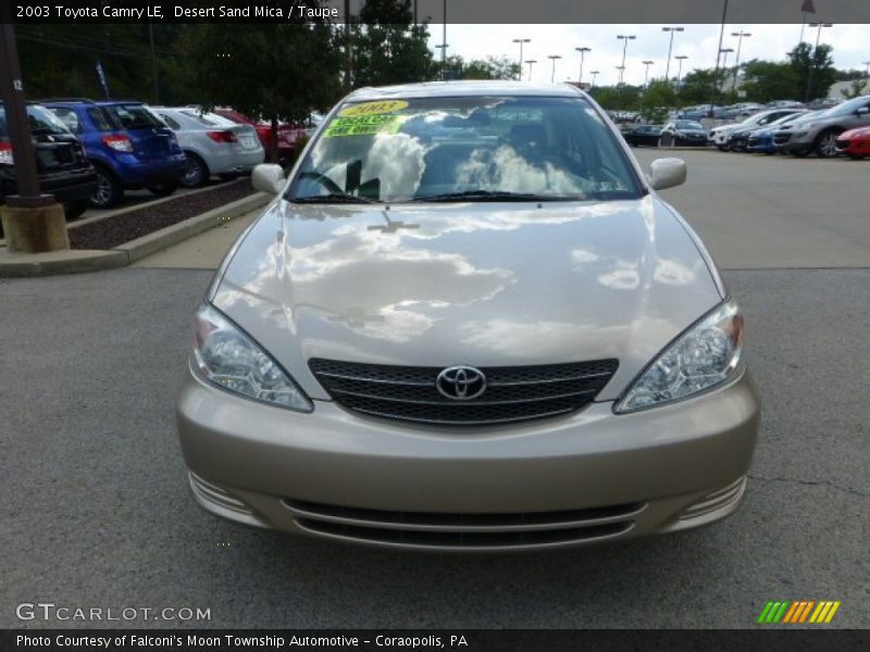 Desert Sand Mica / Taupe 2003 Toyota Camry LE