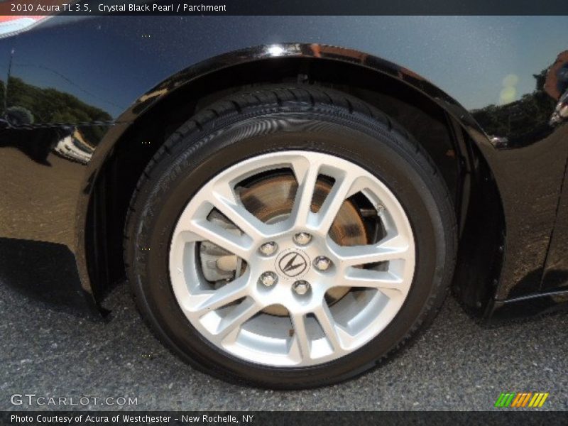 Crystal Black Pearl / Parchment 2010 Acura TL 3.5