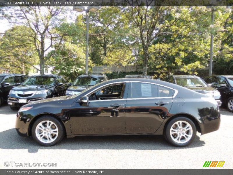 Crystal Black Pearl / Parchment 2010 Acura TL 3.5