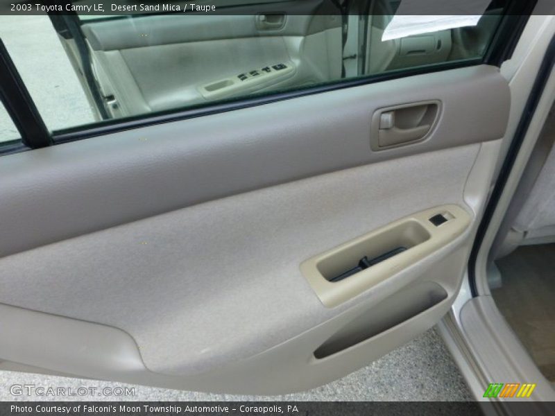 Desert Sand Mica / Taupe 2003 Toyota Camry LE