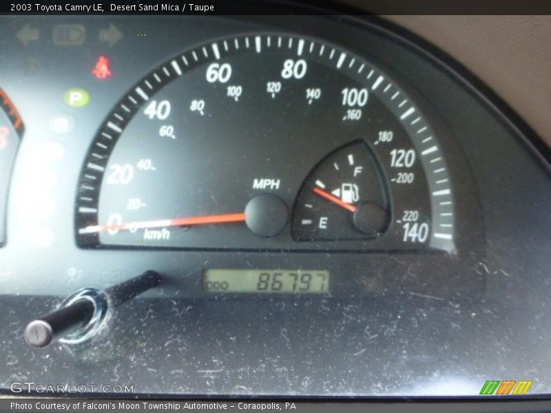 Desert Sand Mica / Taupe 2003 Toyota Camry LE