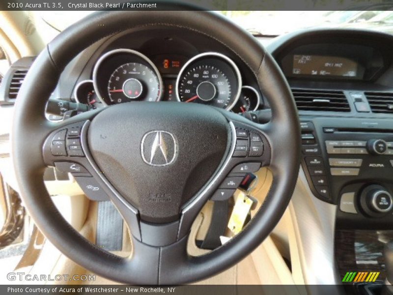 Crystal Black Pearl / Parchment 2010 Acura TL 3.5