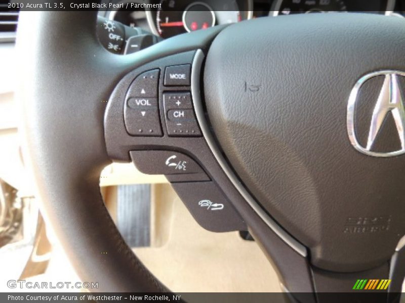 Crystal Black Pearl / Parchment 2010 Acura TL 3.5