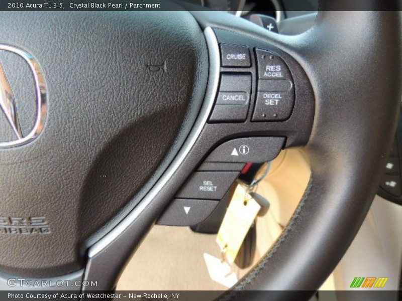 Crystal Black Pearl / Parchment 2010 Acura TL 3.5
