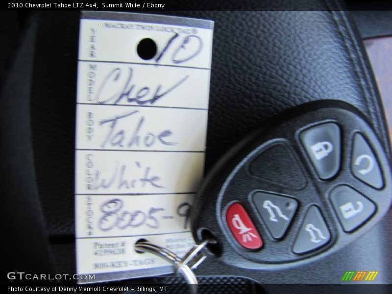 Summit White / Ebony 2010 Chevrolet Tahoe LTZ 4x4