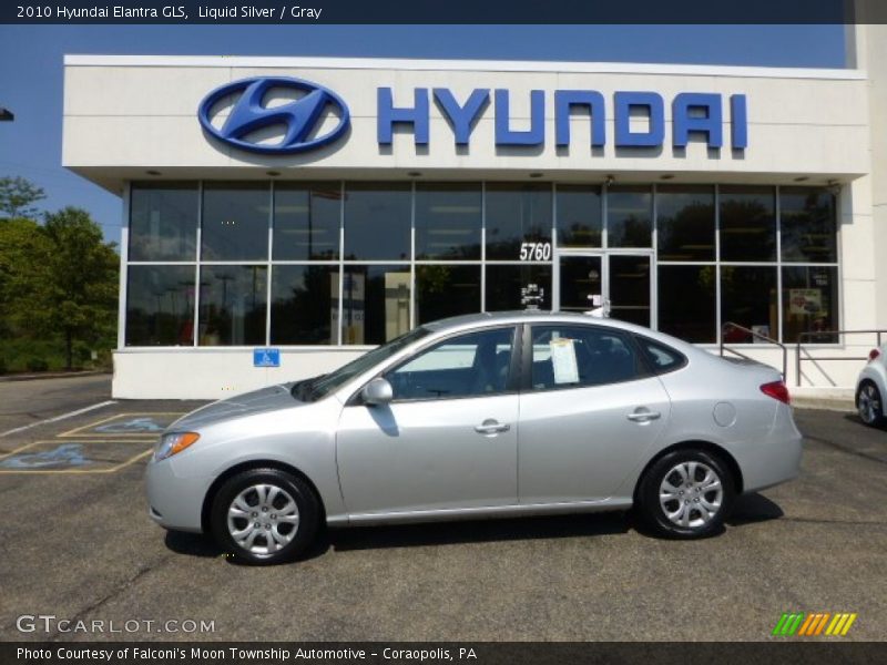 Liquid Silver / Gray 2010 Hyundai Elantra GLS