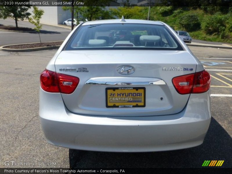 Liquid Silver / Gray 2010 Hyundai Elantra GLS