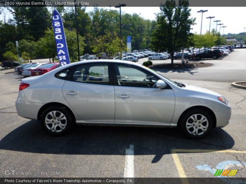 Liquid Silver / Gray 2010 Hyundai Elantra GLS